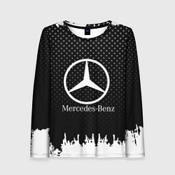 Лонгслив женский Mercedes-Benz: Black Side, цвет: 3D-принт