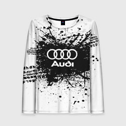 Женский лонгслив Audi: Black Spray