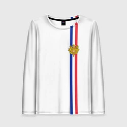 Женский лонгслив Франция: лента с гербом