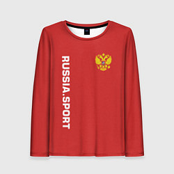 Лонгслив женский Russia Sport, цвет: 3D-принт