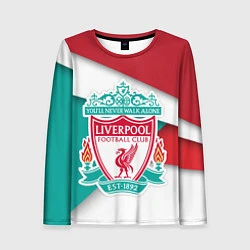 Лонгслив женский FC Liverpool, цвет: 3D-принт
