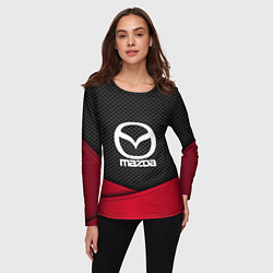 Лонгслив женский Mazda: Grey Carbon, цвет: 3D-принт — фото 2