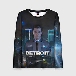 Лонгслив женский Detroit: Connor, цвет: 3D-принт