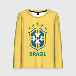 Лонгслив женский Brazil Team, цвет: 3D-принт