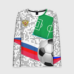 Лонгслив женский Русский футбол, цвет: 3D-принт