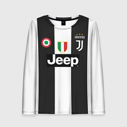 Лонгслив женский FC Juventus 18-19, цвет: 3D-принт