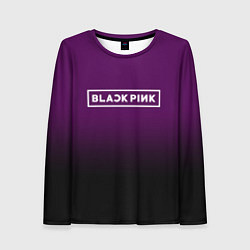 Женский лонгслив Black Pink: Violet Gradient