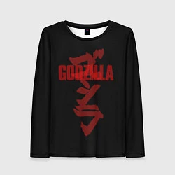 Лонгслив женский Godzilla: Hieroglyphs, цвет: 3D-принт