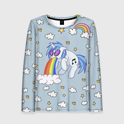 Лонгслив женский Рарити пони, цвет: 3D-принт