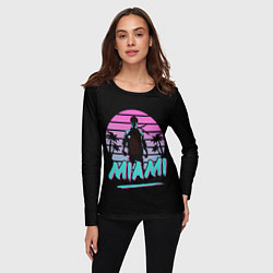 Лонгслив женский Майами, цвет: 3D-принт — фото 2
