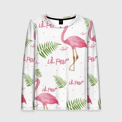 Женский лонгслив Lil Peep: Pink Flamingo