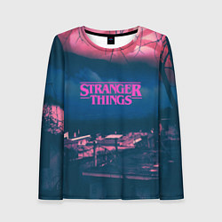 Лонгслив женский Stranger Things: Pink Heaven, цвет: 3D-принт