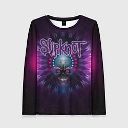 Лонгслив женский Slipknot: Neon Skull, цвет: 3D-принт
