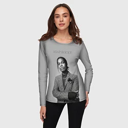 Лонгслив женский ASAP Rocky: Grey Fashion, цвет: 3D-принт — фото 2