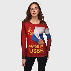 Лонгслив женский MADE IN USSR, цвет: 3D-принт — фото 2