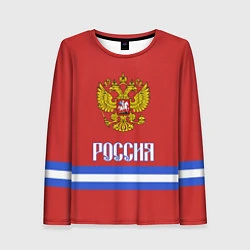 Женский лонгслив Хоккей: Россия