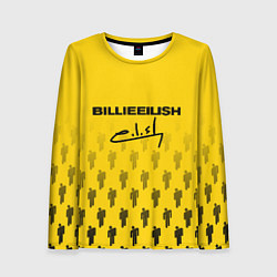 Лонгслив женский Billie Eilish: Yellow Autograph, цвет: 3D-принт