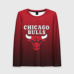 Лонгслив женский CHICAGO BULLS, цвет: 3D-принт