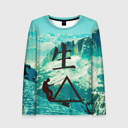 Женский лонгслив Горы