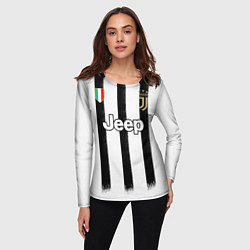 Лонгслив женский Juventus home 20-21, цвет: 3D-принт — фото 2