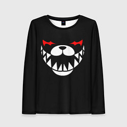 Лонгслив женский MONOKUMA BLACK, цвет: 3D-принт