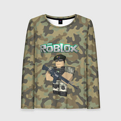 Женский лонгслив Roblox 23 February Camouflage