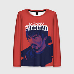 Лонгслив женский Manny Pacquiao, цвет: 3D-принт