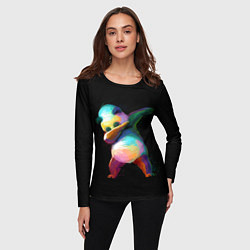 Лонгслив женский Dab Panda, цвет: 3D-принт — фото 2