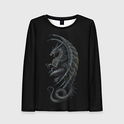 Лонгслив женский Black Dragon, цвет: 3D-принт