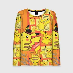 Лонгслив женский Pikachu, цвет: 3D-принт