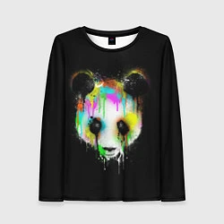 Лонгслив женский Панда в краске, цвет: 3D-принт