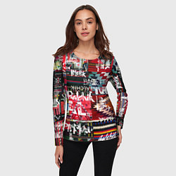 Лонгслив женский Balchik pattern, цвет: 3D-принт — фото 2