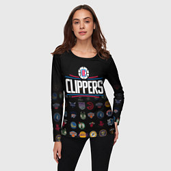 Лонгслив женский Los Angeles Clippers 2, цвет: 3D-принт — фото 2