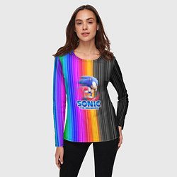 Лонгслив женский SONIC 2020, цвет: 3D-принт — фото 2