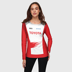 Лонгслив женский Toyota Driver, цвет: 3D-принт — фото 2