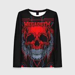 Лонгслив женский Megadeth, цвет: 3D-принт