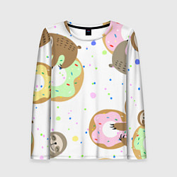 Женский лонгслив Милый Ленивец