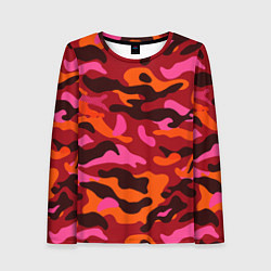 Женский лонгслив CAMOUFLAGE RED