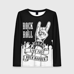 Женский лонгслив Rock and Roll