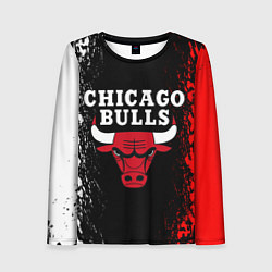 Лонгслив женский CHICAGO BULLS, цвет: 3D-принт