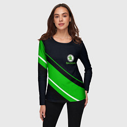 Лонгслив женский SKODA, цвет: 3D-принт — фото 2