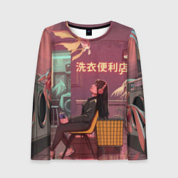 Лонгслив женский Стирка, цвет: 3D-принт