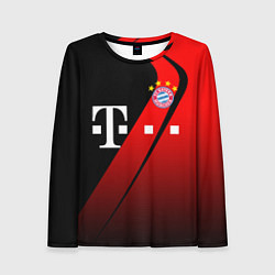 Лонгслив женский FC Bayern Munchen Форма, цвет: 3D-принт