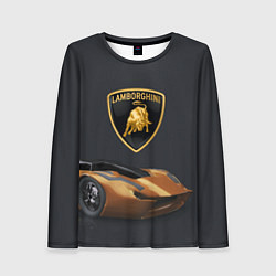 Лонгслив женский Lamborghini- motorsport, цвет: 3D-принт