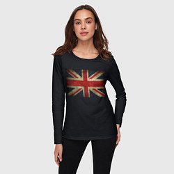 Лонгслив женский Britain флаг, цвет: 3D-принт — фото 2