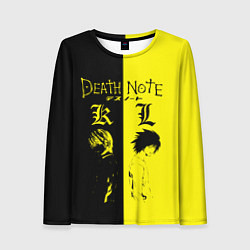 Лонгслив женский Death Note, цвет: 3D-принт