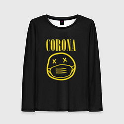 Лонгслив женский Corona Nirvana, цвет: 3D-принт