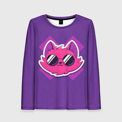 Лонгслив женский CAT, цвет: 3D-принт