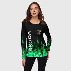 Лонгслив женский SKODA, цвет: 3D-принт — фото 2