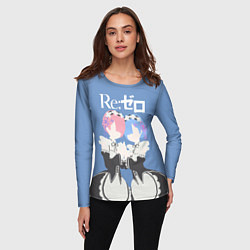 Лонгслив женский Ре зеро, цвет: 3D-принт — фото 2